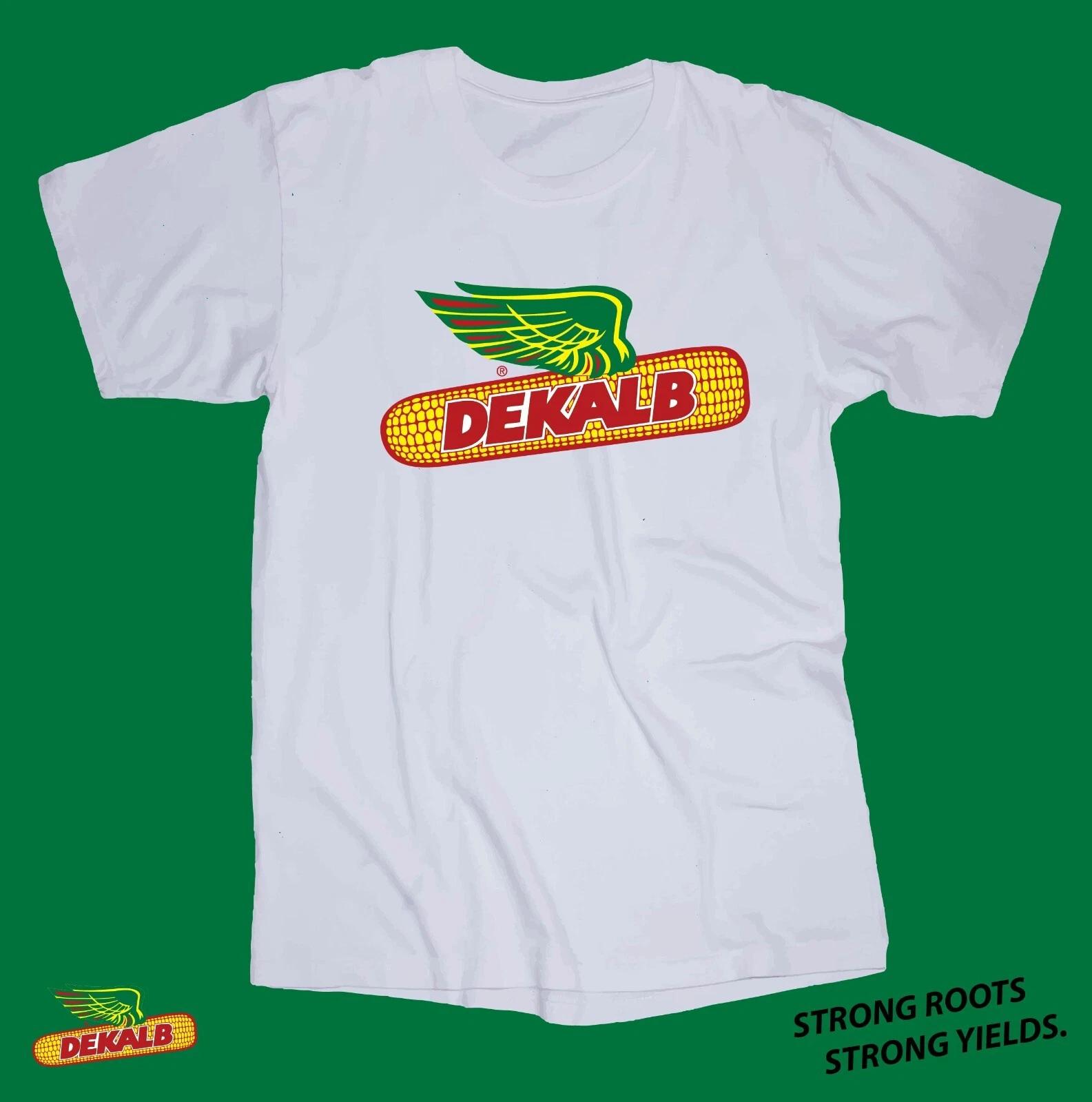 

Dekalb logo white T-shirt Corn Tractor Farm Seed Country M