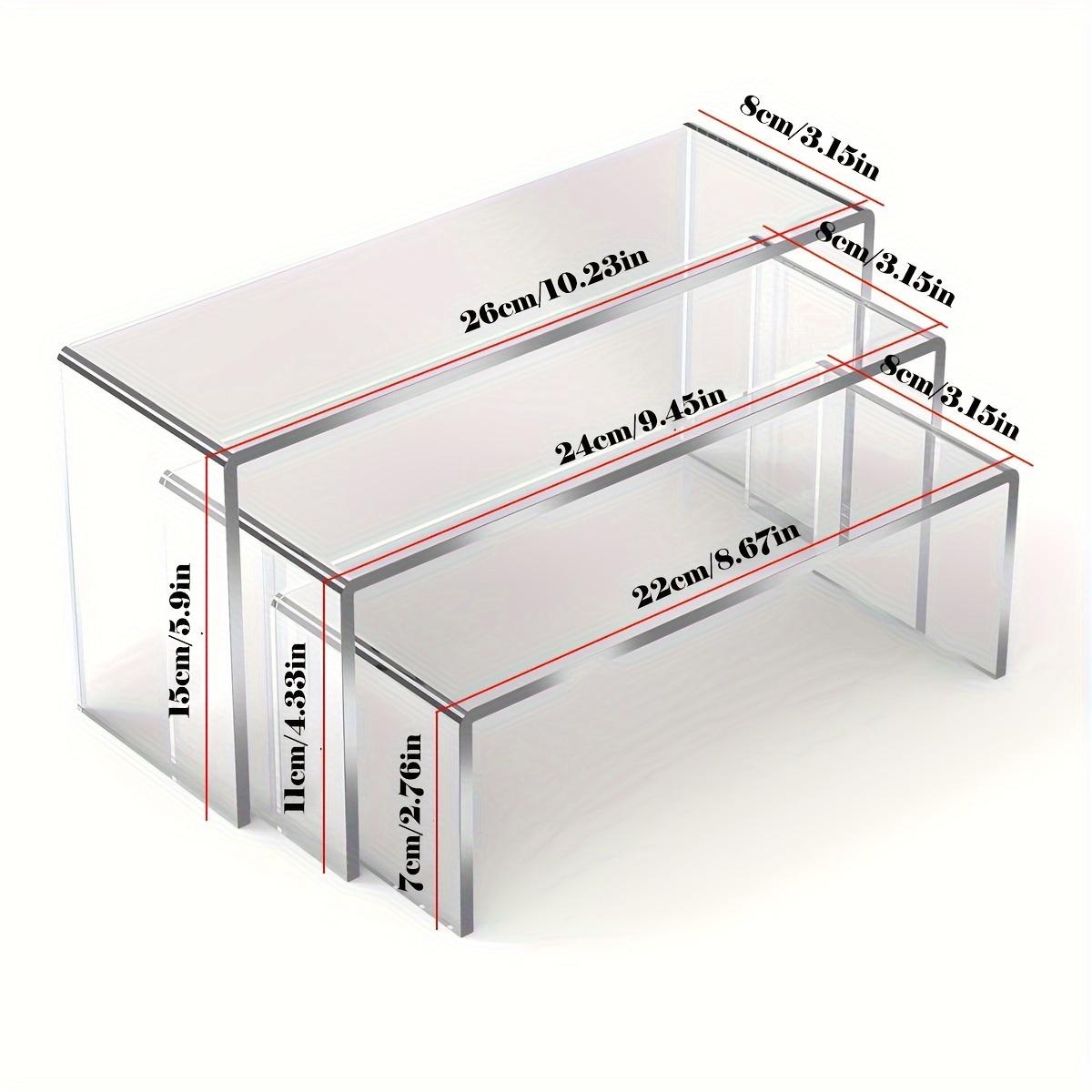 

3 Pcs Acrylic Display Stand Acrylic U-shaped Display Stand Durable and Lightweight Bracket Jewelry Display Stand Different Sizes