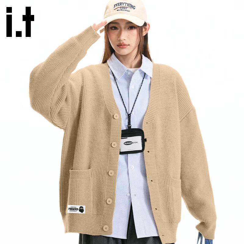 

Fingercroxxit Unisex Loose-Fit V-Neck Cardigan XL