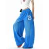 VIONA Nuevos Pantalones Casuales de Otoño para Mujer 2025 High Street Y2k Tendencia Pantalones de Chándal Azules Mismo Estilo Sueltos de Pierna Ancha para Hombre y Mujer