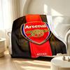 Arsenal F.C Pattern Blanket for Home Decoration, Bed, Sofa, Car Travel, Camping, Suitable for All Seasons, Birthday Christmas Gift