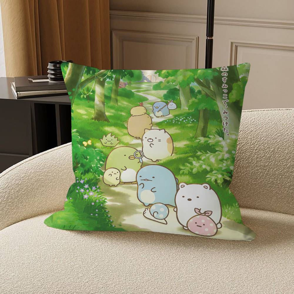 

Cartoon Animation Sumikko Gurashi pillow cover sofa cushion cover home room decoration children gift 12x12Inch