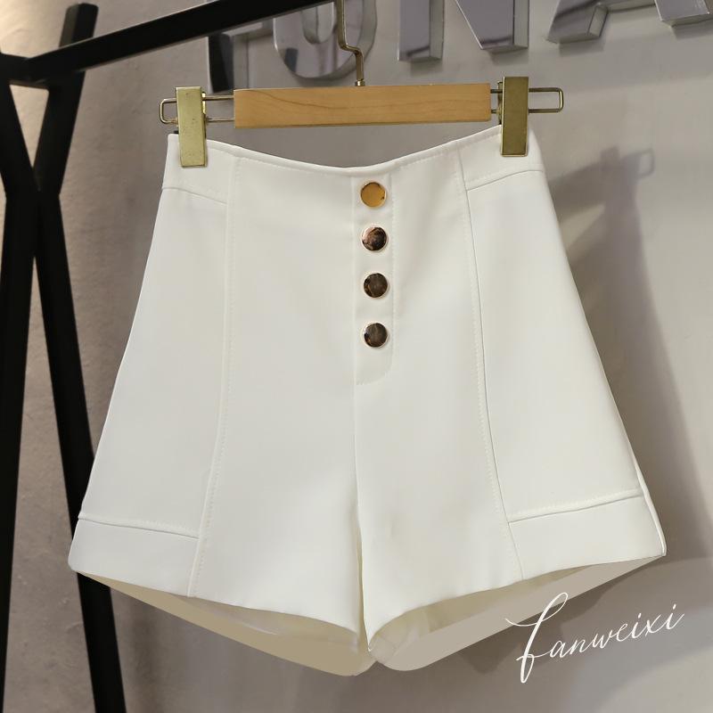 

2024 Women s High-Waisted Slimming Wide-Leg A-line Shorts - Irregular Suit Fabric for Summer 3XL абрикосовый