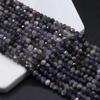 Natural Stone Faceted Beads Amethyst/iIolite Beads 4x5 MM Charms For Jewelry Making DIY Necklace Bracelet Earrings Accessory