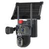 V380 Dual-Lens Solar 4G Surveillance Camera - IP Gun-Ball Linkage Model