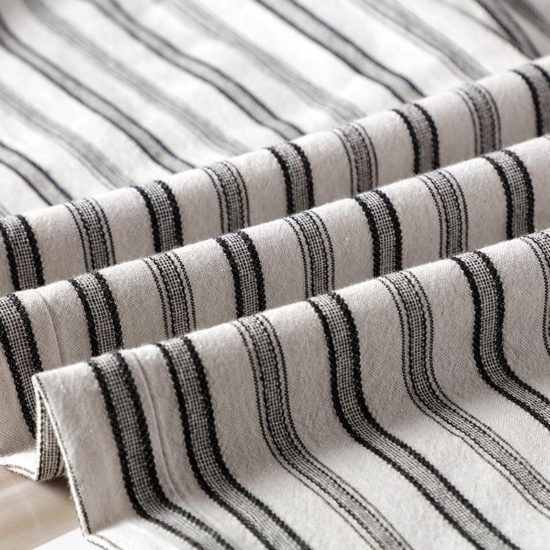 Women's Summer 2025 Striped Cotton Linen Wide-Leg Pants - Slimming, Loose, and Relaxed Fit