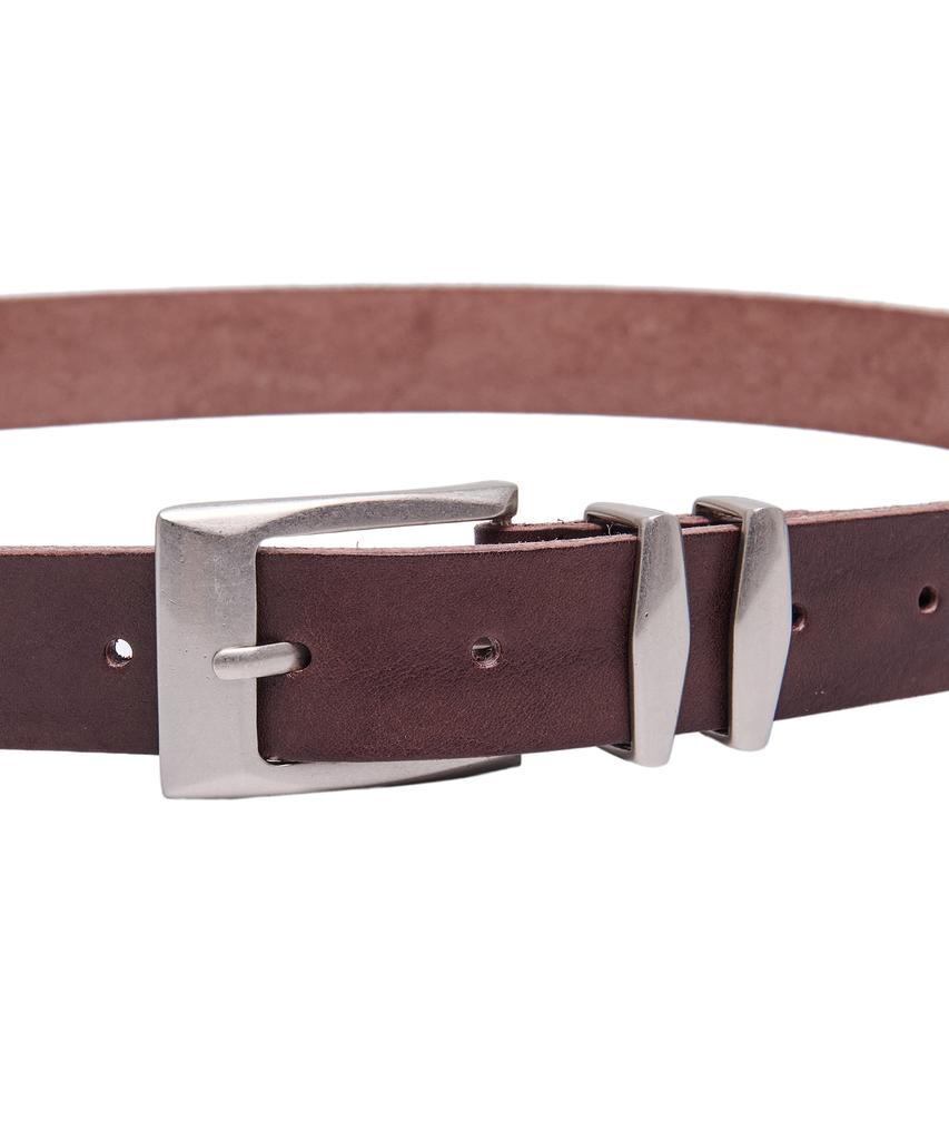 Akesi Dual Square Leather Belt_Brown