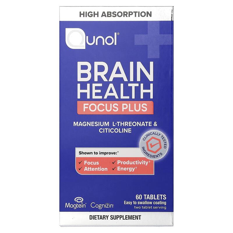 Brain Health, Focus Plus, 60 Tablets