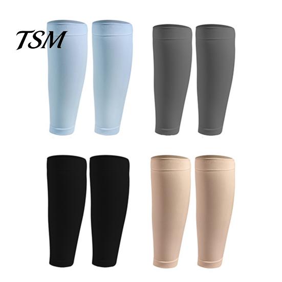 Beinschoner 2 Stück Elastische Ärmel Atmungsaktiv Kompression Wadenprotektor Schutzstreifen für Outdoor-Sport Leggings