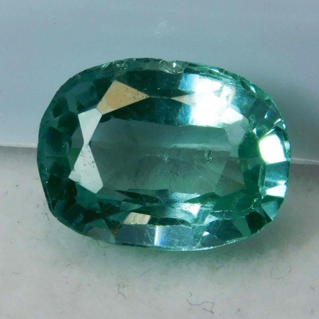 NATURAL Teal SAPPHIRE Oval Cut 8.34 Ct CERTIFIED Bluish Green Loose Gemstone As-4208