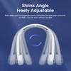USB Rechargeable Hanging Neck Fan Mini Portable Leafless Built-in Power Bank for Travel Sports Home Office