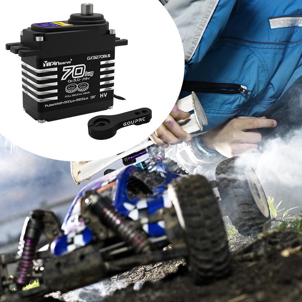70KG Brushless Servos Digital Servos Metal Gear Steering Servos for 1/8 1/10 1/12 RC Truck Car Crawler Boat Robot