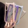 Cute Cat Ears Transparent Case for Samsung Galaxy S26 S25 Ulra S26 Plus Candy Soft Silicone Bumper Clear Shockproof Case Cover