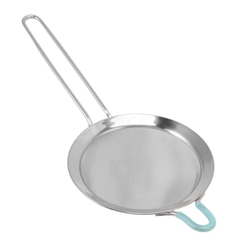 

Fine mesh sieve and strainer, 60 mesh fine strainer, stainless steel handheld flour colander with long handle for tea powder (20cm).