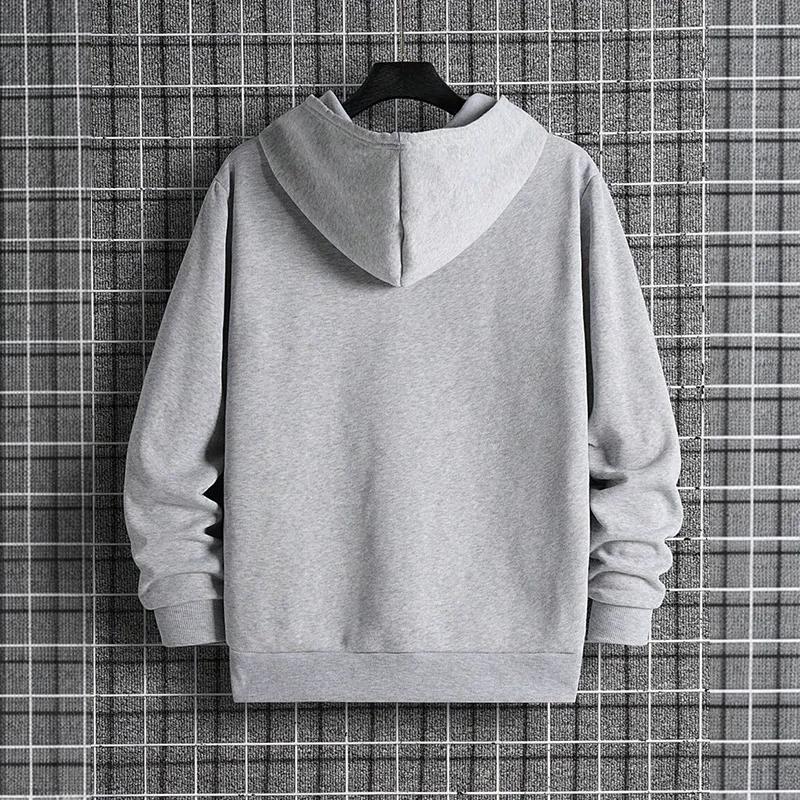 2025 Fall/winter New Arrival Men's Hoodie High Quality Solid Color Hooded Sweatshirt Male Home Outdoor Casual Fashion Pullover