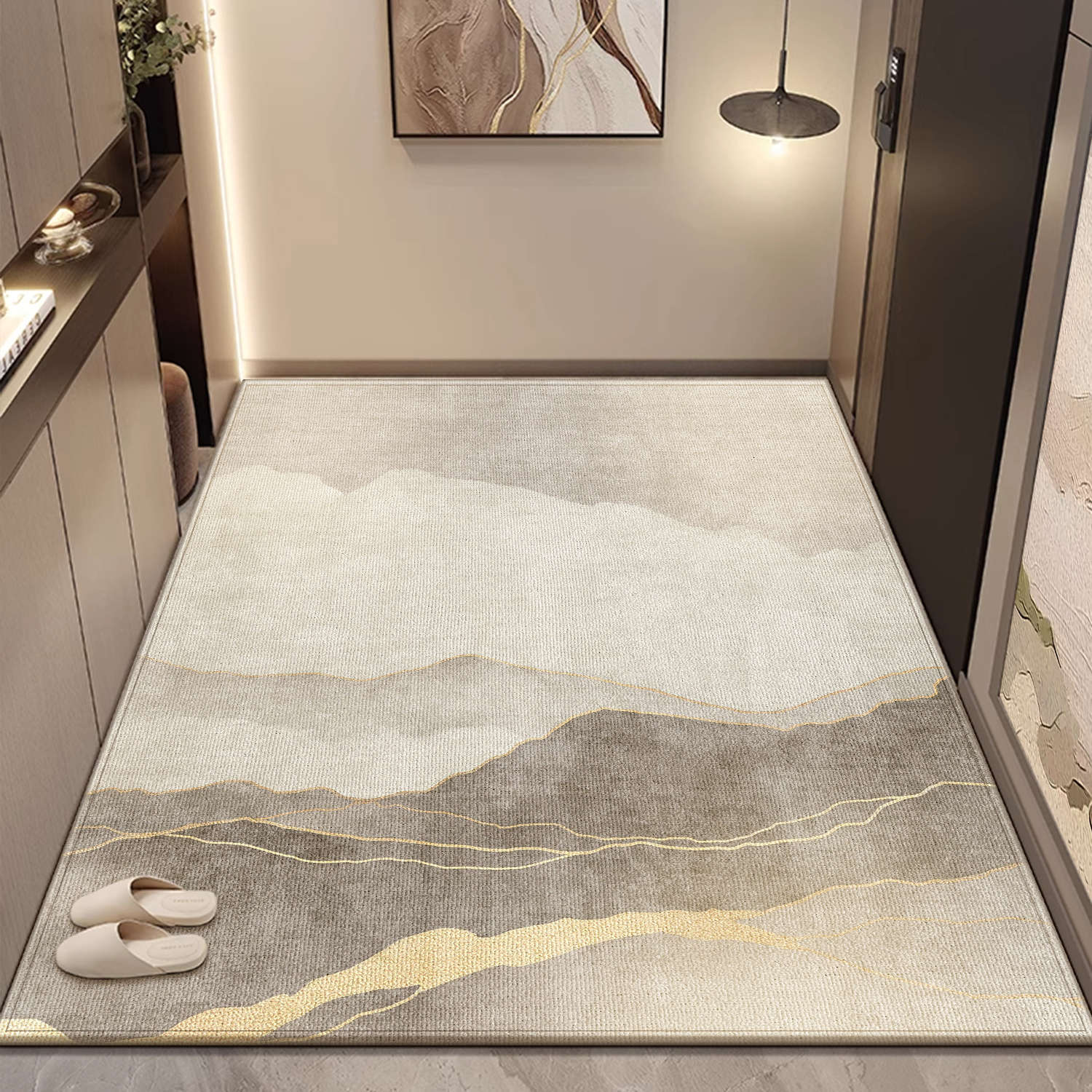 Домашний ковер Придверный коврик Противоскользящий придверный коврик Придверный коврик 80 * 120CM