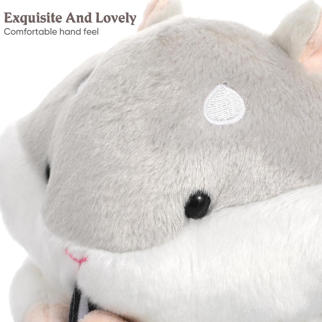 LIFKOME Hamster Plush Toy, Fluffy, Cute Animal Toy, Character Body Pillow, Fluffy Toy, Decorative Toy, Sewn Wrap, Figurine, 23cm