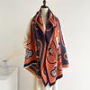 Autumn and winter new carriage scarf femininity versatile scarf double-sided imitation cashmere high-end warm shawl long scarf
