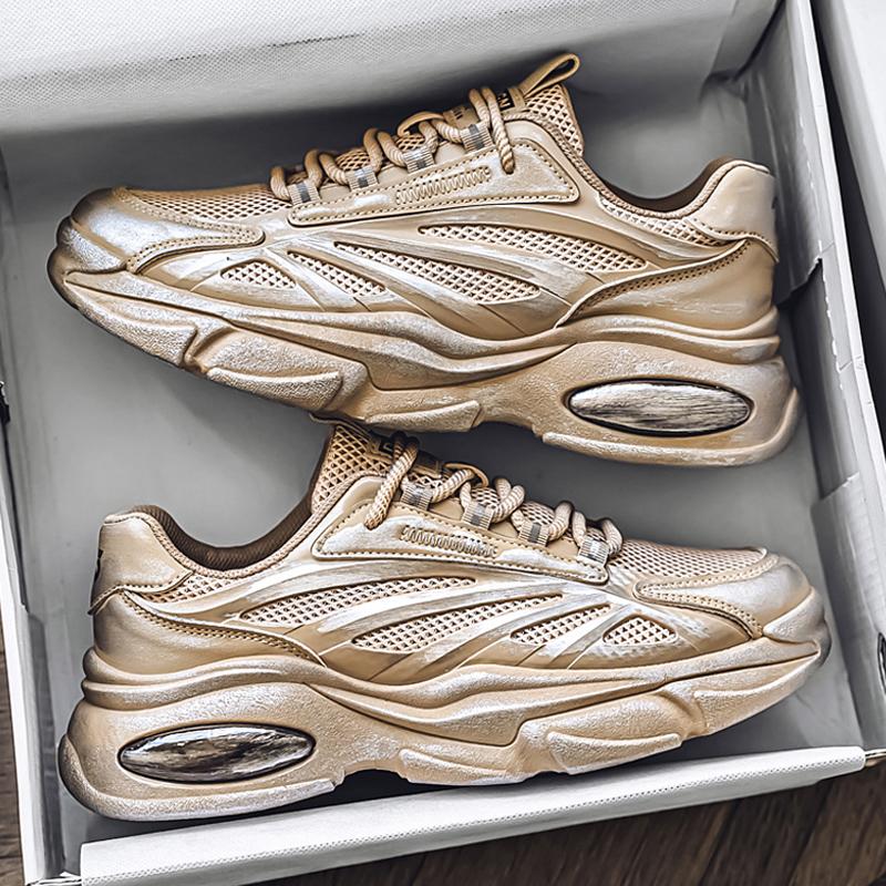 Mode CYYTL Heren Sneakers Casual Schoenen Outdoor Wandelen Ademend Tennis Mode Sport Hardlopen Luxe Platform Instappers Zomer Designer