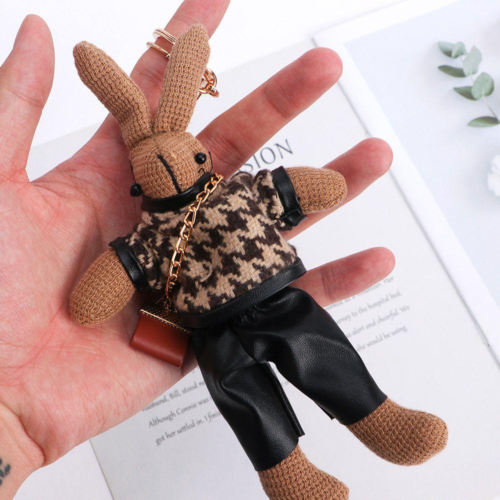 Přívěsek Kreslený Držák na Klíče Dětská Látka Korejský Styl Kroužek na Klíče Přívěsek na Tašku Dekorace Dámské Králičí Klíčenky Dívčí Auto Příslušenství
