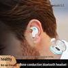 X55 Bone Conduction Sleep Earphones - Mini Noise Cancelling, Digital Display, Long Battery Life, Macaron Bluetooth