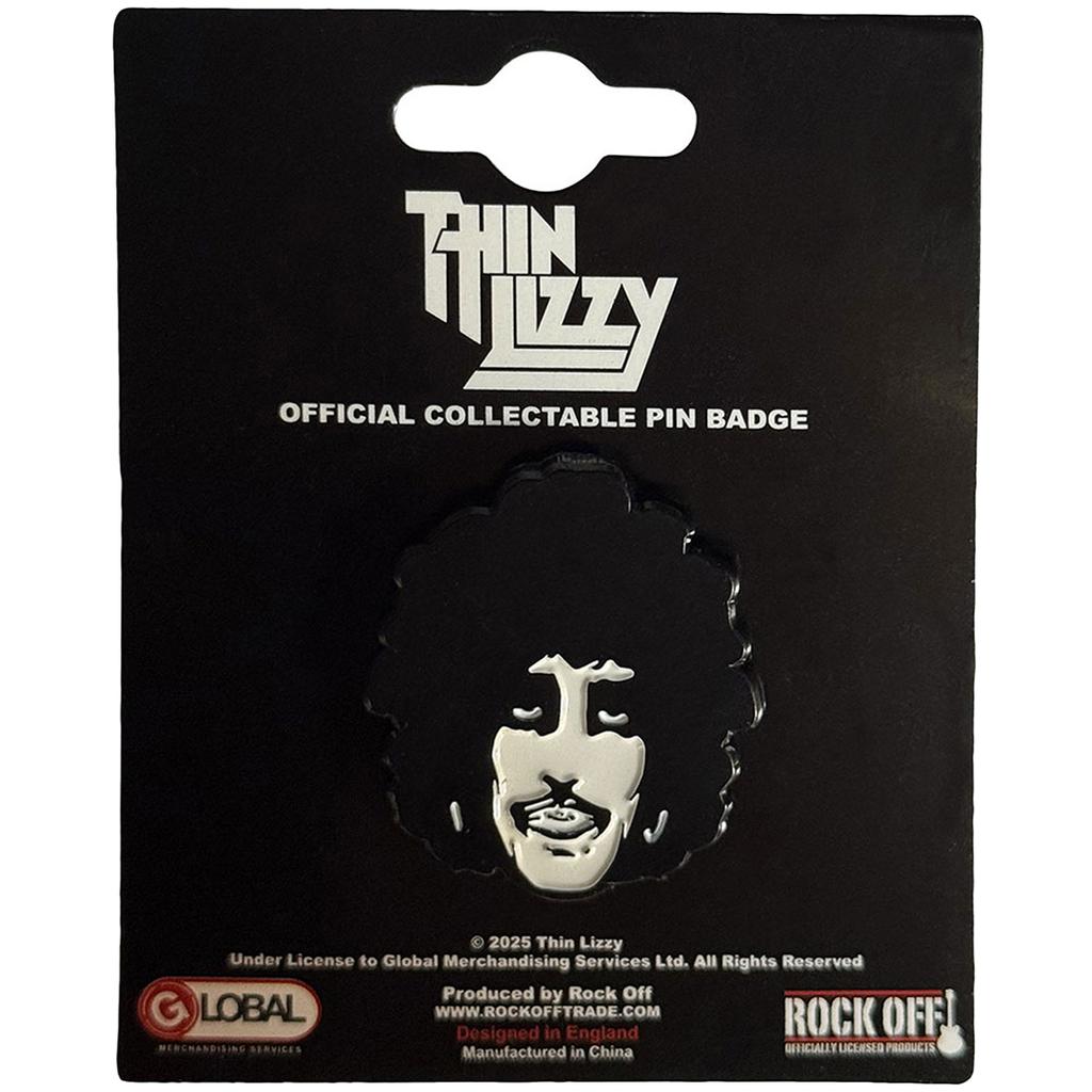 Thin Lizzy Phil Pin Portrait Badge