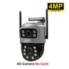 Dual Lens 4G IP Camera 8MP 4K Waterptoof Outdoor Surveillance Monitor Smart Home Night Vision V380 Pro CCTV Security Protection