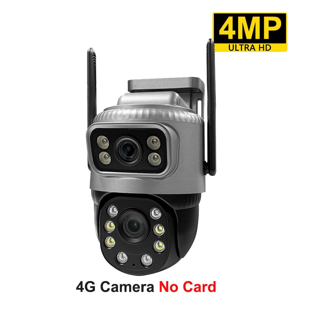 Dual Lens 4G IP Camera 8MP 4K Waterptoof Outdoor Surveillance Monitor Smart Home Night Vision V380 Pro CCTV Security Protection