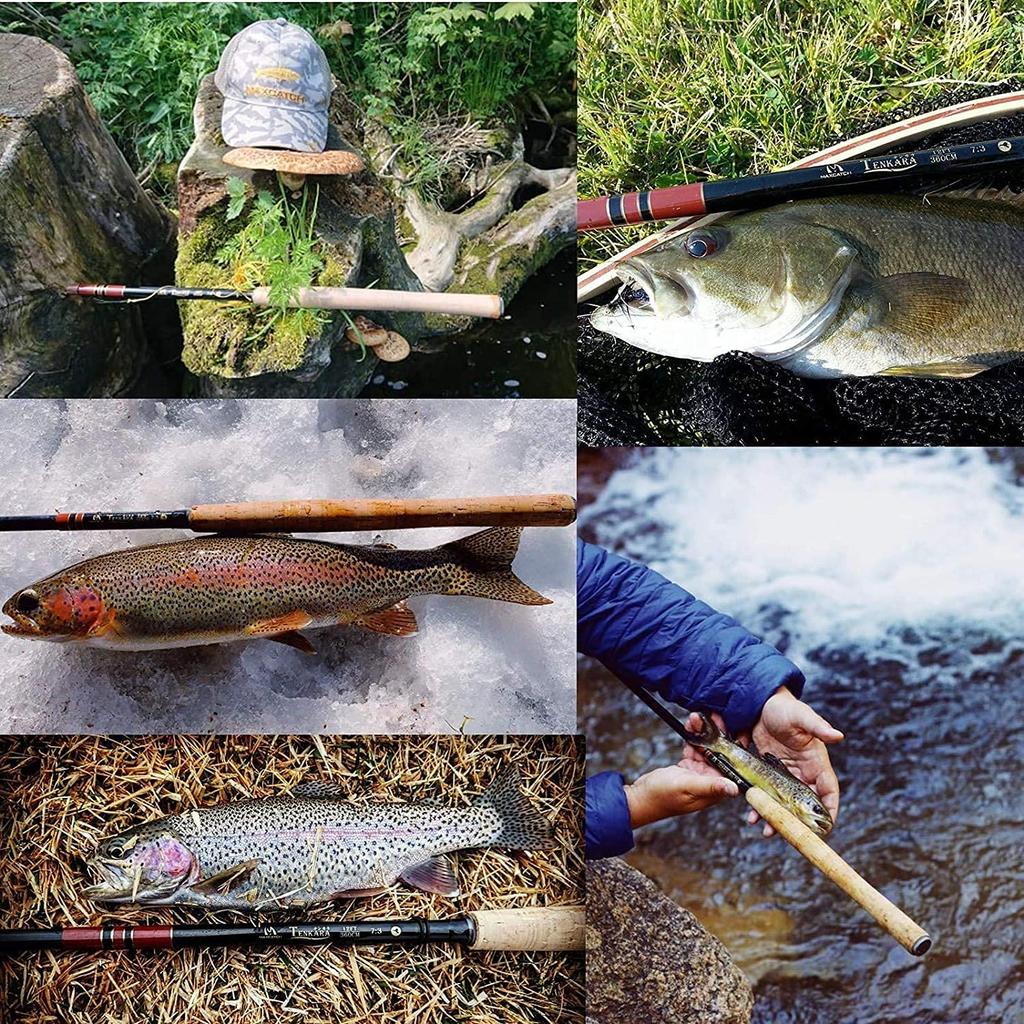 M MAXIMUMCATCH Maxcatch Tenkara Rod, Mountain Stream Rod, Fly Fishing Rod, Telescopic Carbon Tube Size (V-Tenkara, 12ft)