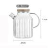 Bashting 1800ml Borosilicate Glass Pitcher with Bamboo Lid