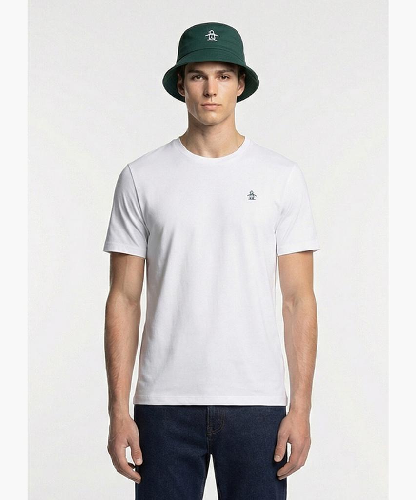 Meonsingweeo Men'S Signature Round T-Shirt White Mr121Mts12