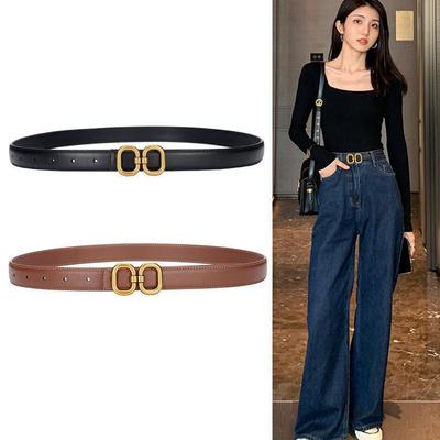 High Quality Jeans Women'S Pu Leather Belt  Soft Belt Korean Version Jeans Belt Casual Versatile Belt
