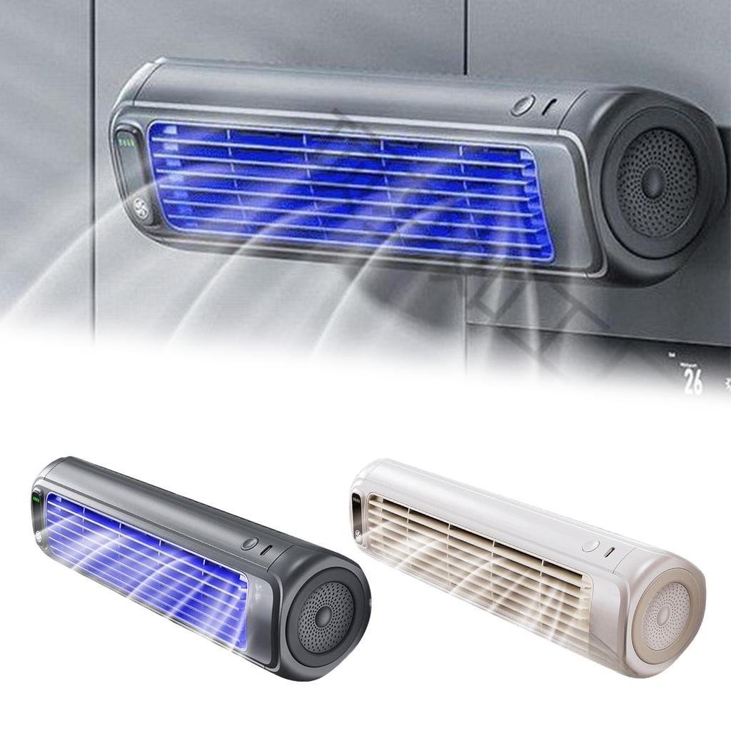 Electric Wireless Fan Three Adjustable Fan Speeds Cooler Air Circulators Mini Wall-Mounted Fans for Renting A House/Dormitory