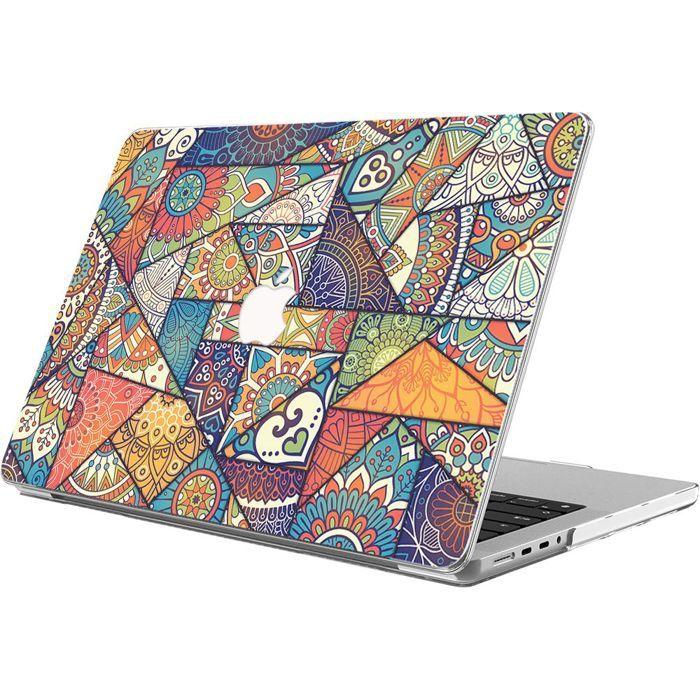 Coque de protection - Booling - pour MacBook Air 15 Pouces - Antidérapante - Motif Vitrail
