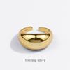 Ventfille Genuine Copper Ring Design For Women Men Smooth Geometric Finger Ring Adjustable Party Jewelry Creation