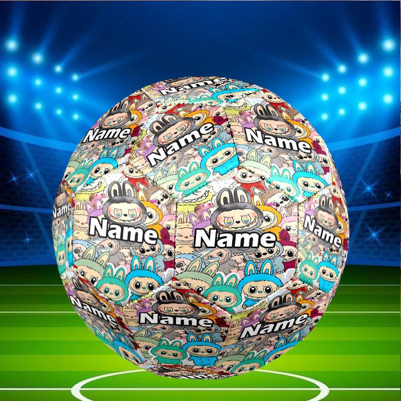 Custom Name Personalized Labubu Print Size 5 Soccer Ball Training & Match Football, for Team, Kicking, Gift for Football Enthusiasts