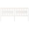 VidaXL Headboard White 205.5x4x100 Cm Solid Pine Wood 818591