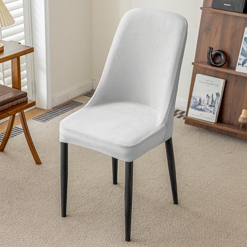 1/2/4Pc Solid Colour Curved Chair Cover Semi-circular Elastic Summer Chair Cover Chair Cushion Set Backrest Cover for Home