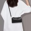 Womens Genuine Leather Crossbody Bag Small Cylindrical Pillow Style Shoulder Daily Commute Streetwear