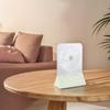 Indoor Cooling Folding Desk Fan Quiet Colorful LED Fan Led Light Fan 192*140*60mm 3000mAh Battery 4-Speed Airflow