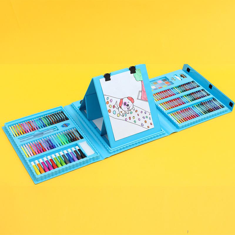 208-Piece Children's Painting Set: Colored Pencils, Crayons, Watercolor Pens - Perfect Gift for Kids