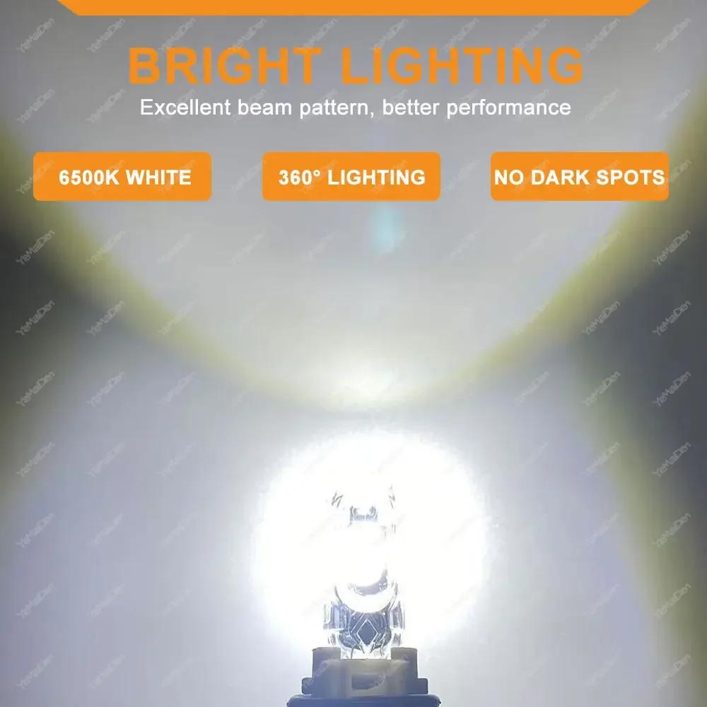 2/10/20 PCS Flash Strobe T10 W5W LED Bulb12V 2835-5SMD 6500K White Car Interior Dome Map Trunk License Plate Wedge Side Lights