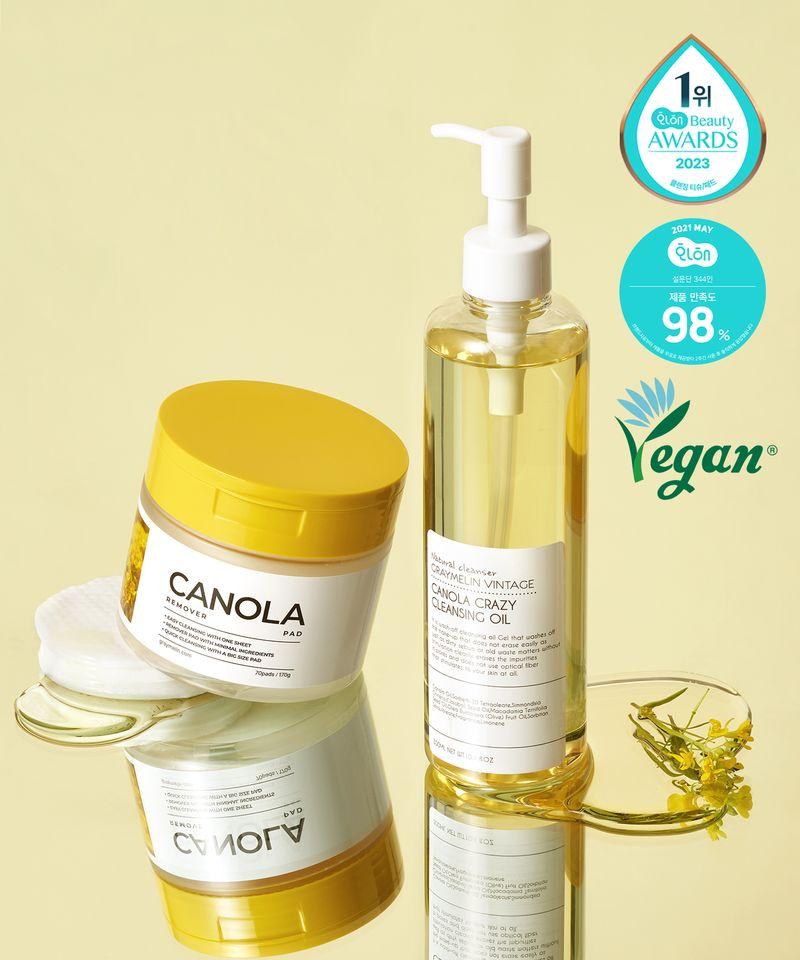 [SET] Canola Cleansing Set (Cleansing Oil 300ml + Cleansing Pads 70 Sheets)