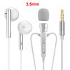 Type C&3.5mm For Live Broadcast Karaoke Clip On Earphones Portable In-ear Headsets HD Mic Hifi Sound Gamer Earphones for Samsung