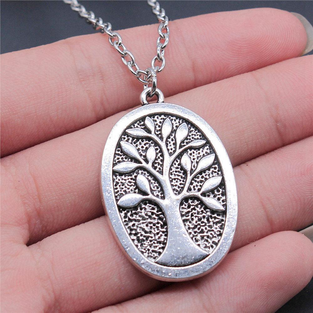 45cm Oder 70cm Lange Kette Halskette Lebensbaum Hochzeitsschmuck Zubehör QN079