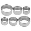 Round Mousse Mold Stainless Steel Reusable Biscuits Cookie Cutter DIY Pastry Baking Circle Ring Mold Baking Tool Bakeware