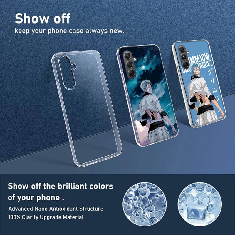 Grimmjow Jaegerjaquez Phone Case for Samsung A16 A26 A36 A56 A17 A37 A57 A07 A06 A02S A03 A04S A05S Galaxy Note 20 10 A50S A71 A