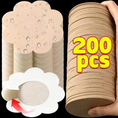 10-200 Stück Nippelabdeckungs-Aufkleber Damen Brustlift-Tape Pasties Unsichtbare Selbstklebende Einweg-BH-Polsterung Brustpaste Patch