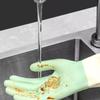 Kitchen Oil Resistant, Durable, Wear-resistant, Waterproof Rubber Gloves, Laundry and Cleaning Gloves, Silicone