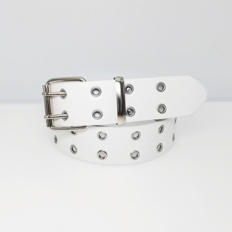 

Hip Hop Eyelet Belt with Chain - Women s European/American Punk Style Fashion Waist Belt 105cm